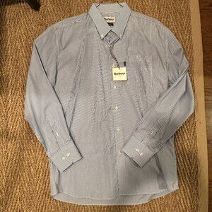Men's Barbour Long Sleeve Button Down Shirt Size L - NWT